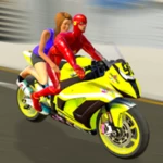 superhero bike taxi simulator android application logo